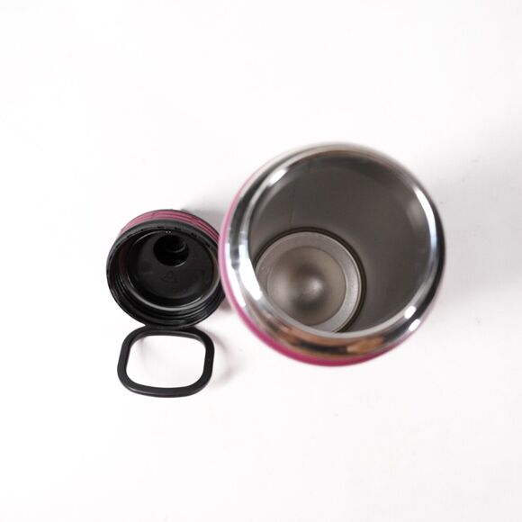 ThermoFlask 24oz Stainless Steel Vacuum Insulated Water Bottle Red Maroon w/ Lid - Picture 7 of 9